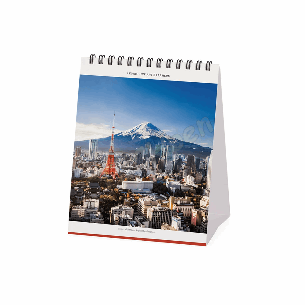 LEGAMI CAL270132 DESK CALENDAR 2027 - AROUND THE WORLD - BEAUTY OF JAPAN - 12X14.5