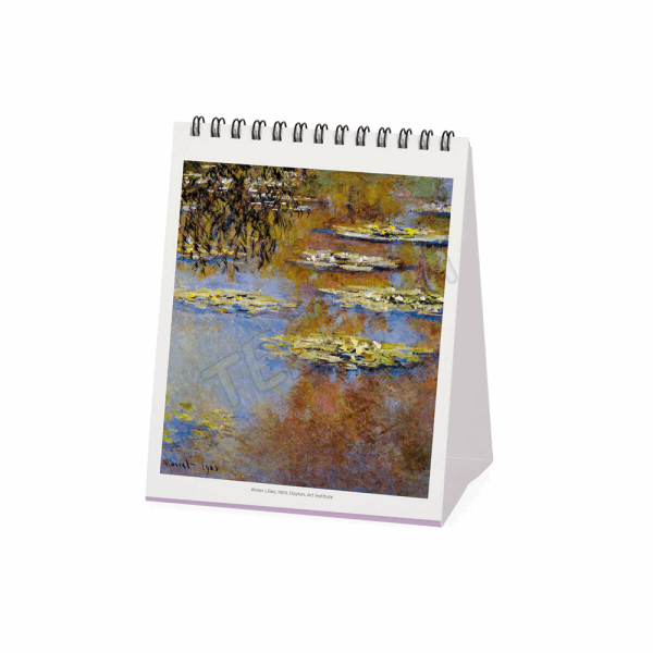 LEGAMI CAL270133 DESK CALENDAR 2027 - ART COLLECTION - CLAUDE MONET - 12X14.5