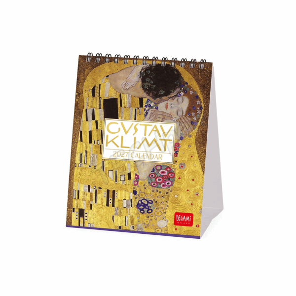 LEGAMI CAL270135 DESK CALENDAR 2027 - ART COLLECTION - GUSTAV KLIMT - 12X14.5
