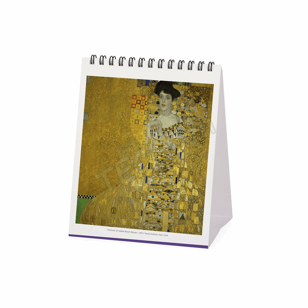 LEGAMI CAL270135 DESK CALENDAR 2027 - ART COLLECTION - GUSTAV KLIMT - 12X14.5
