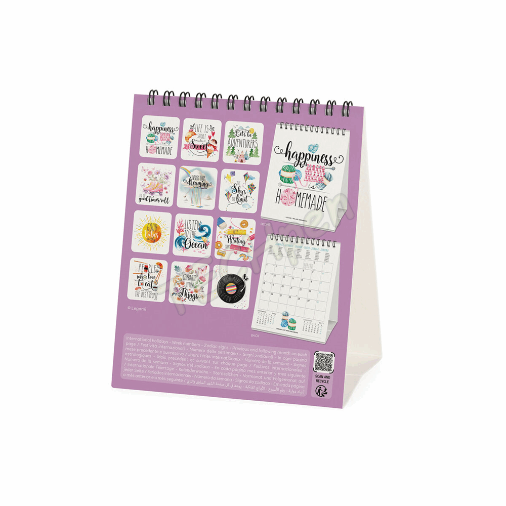 LEGAMI CAL270141 DESK CALENDAR 2027 - INSPIRATION - APHORISMS - 12X14.5