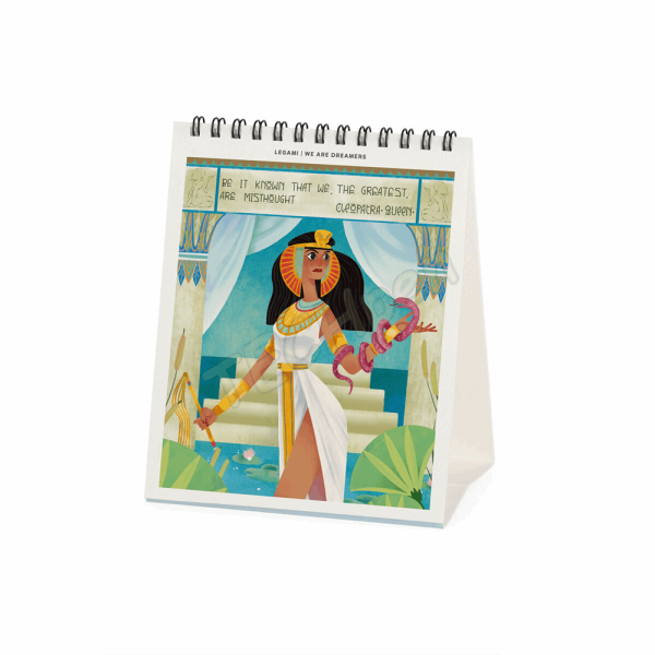 LEGAMI CAL270143 DESK CALENDAR 2027 - INSPIRATION - INSPIRING WOMEN - 12X14.5