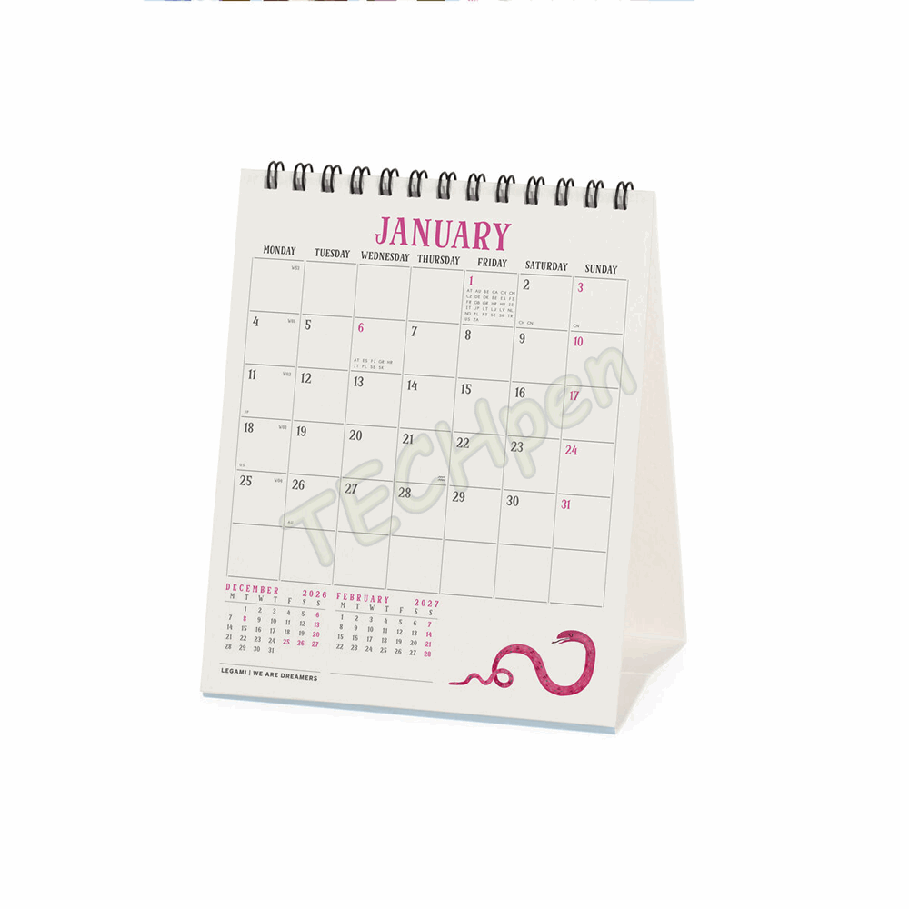 LEGAMI CAL270143 DESK CALENDAR 2027 - INSPIRATION - INSPIRING WOMEN - 12X14.5
