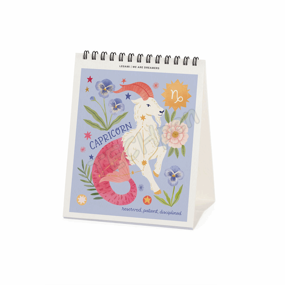 LEGAMI CAL270144 DESK CALENDAR 2027 - INSPIRATION - WRITTEN IN THE STARS - 12X14.5