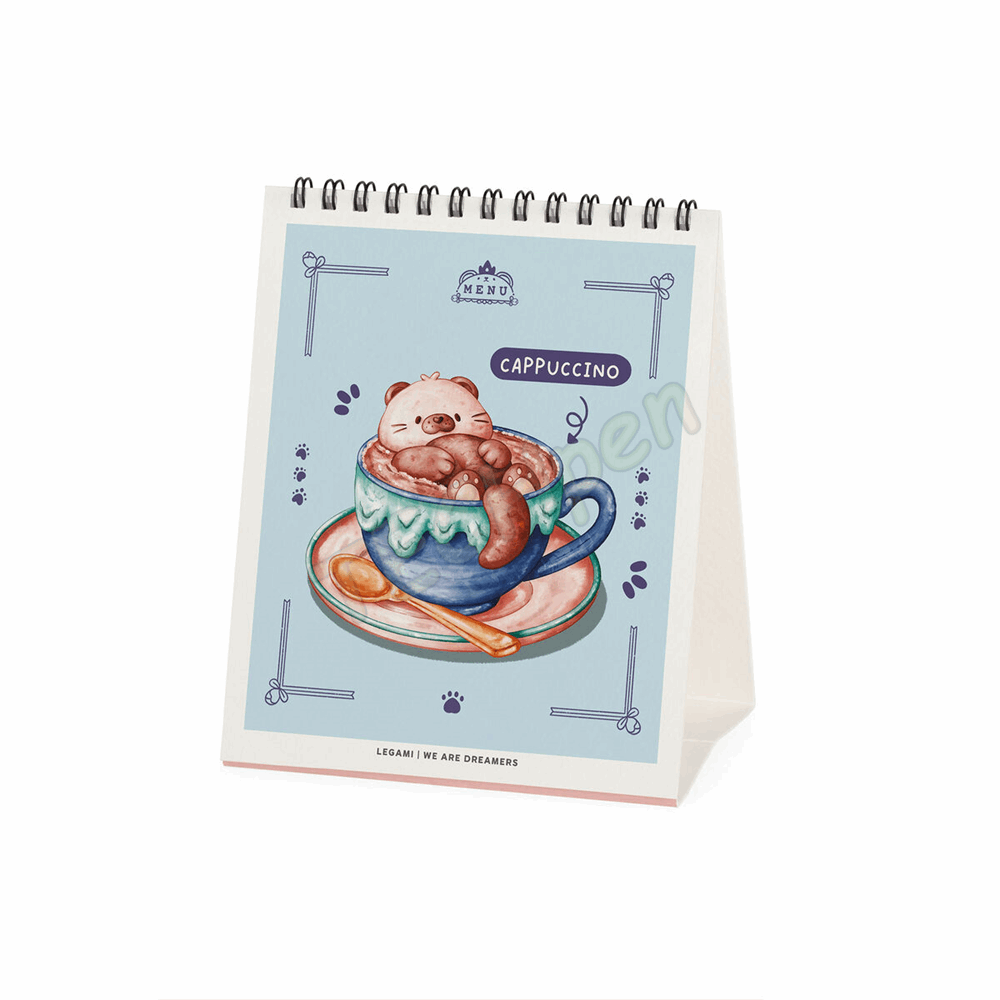 LEGAMI CAL270148 DESK CALENDAR 2027 - FOOD & DRINK - CUTIE FOODIE - 12X14.5