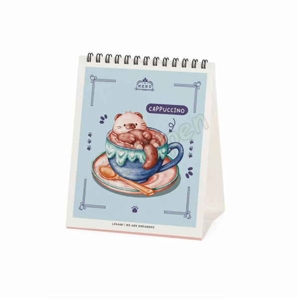 LEGAMI CAL270148 DESK CALENDAR 2027 - FOOD & DRINK - CUTIE FOODIE - 12X14.5