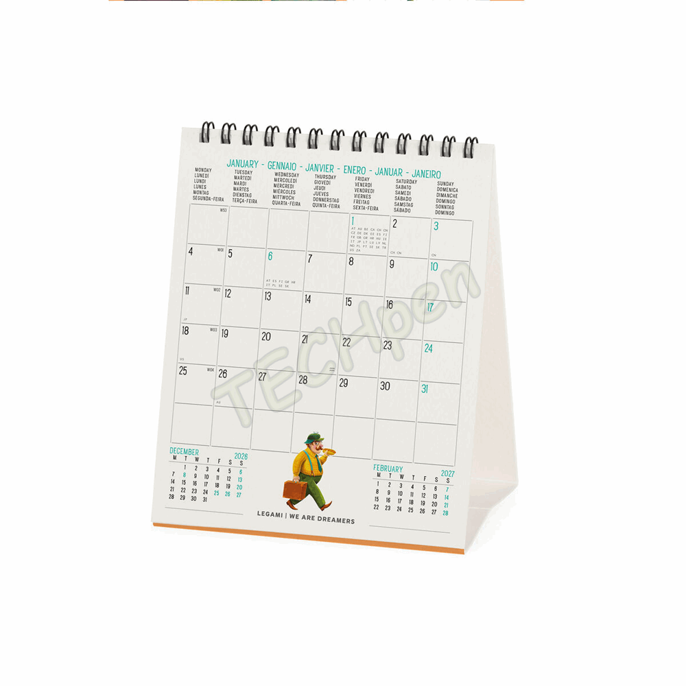 LEGAMI CAL270149 DESK CALENDAR 2027 - BOOK LOVERS - BOOK LOVERS - 12X14.5