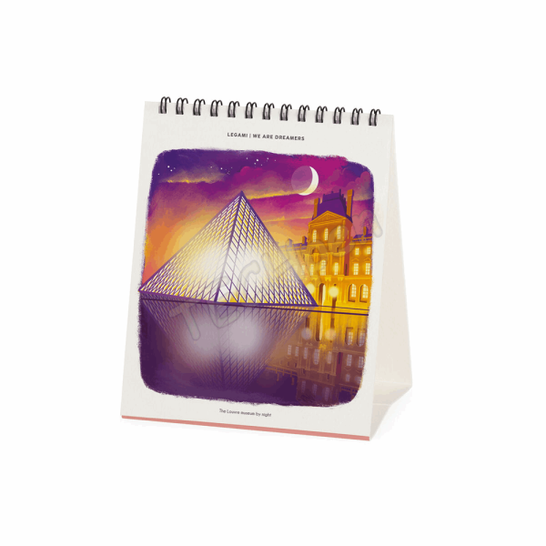 LEGAMI CAL270152 DESK CALENDAR 2027 - AROUND THE WORLD - PARIS - 12X14.5