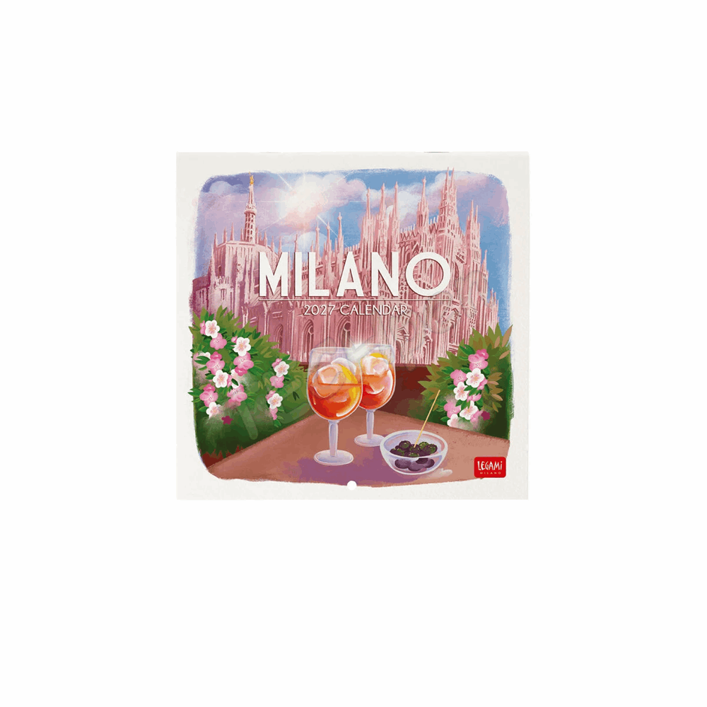 LEGAMI CAL270116 WALL CALENDAR 2027 - AROUND THE WORLD - MILANO - 18X18