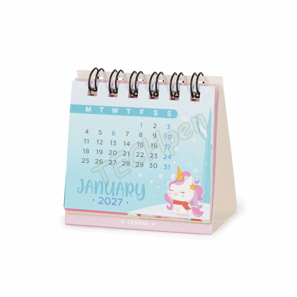 LEGAMI CALMC27002 MICRO CALENDAR 2027 - ANIMALS - CUTE ANIMALS - 5.8X5.3