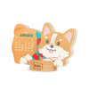 LEGAMI CALSH270170 SHAPED CALENDAR W. WOODEN BASE 2027 - SHAPED CALENDAR WITH WOODEN BA -