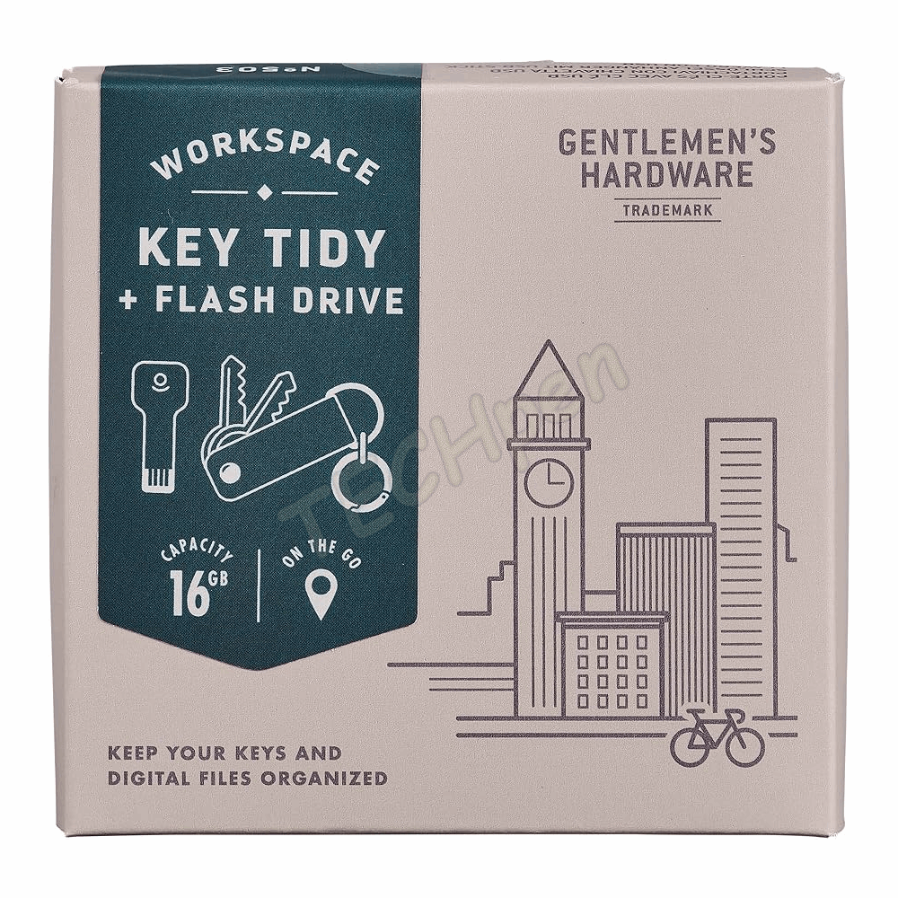 GENTLEMENS KEY TIDY WITH USB FLASH DRIVE, 16 GB GEN503