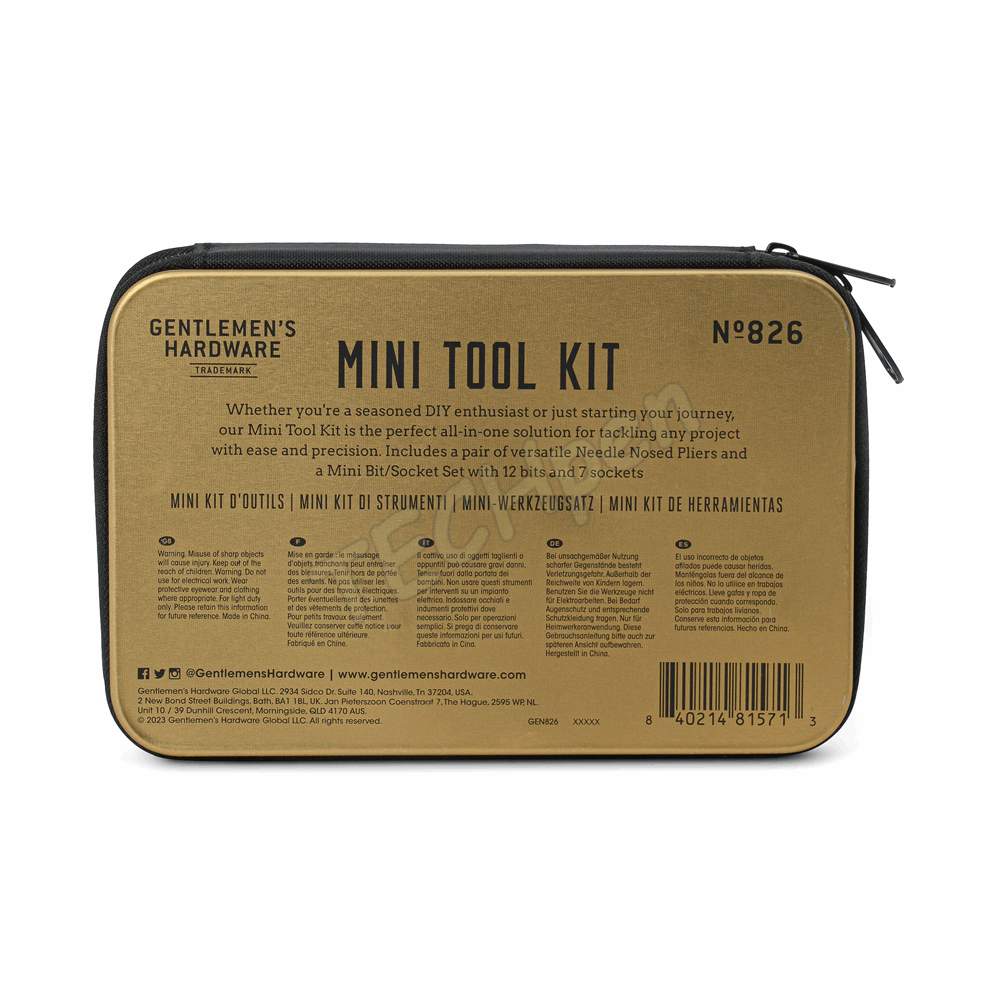 GENTLEMENS MINI TOOL KIT GEN826UK