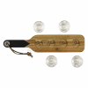 GENTLEMENS Serving Paddle & Shot Glasses GEN149