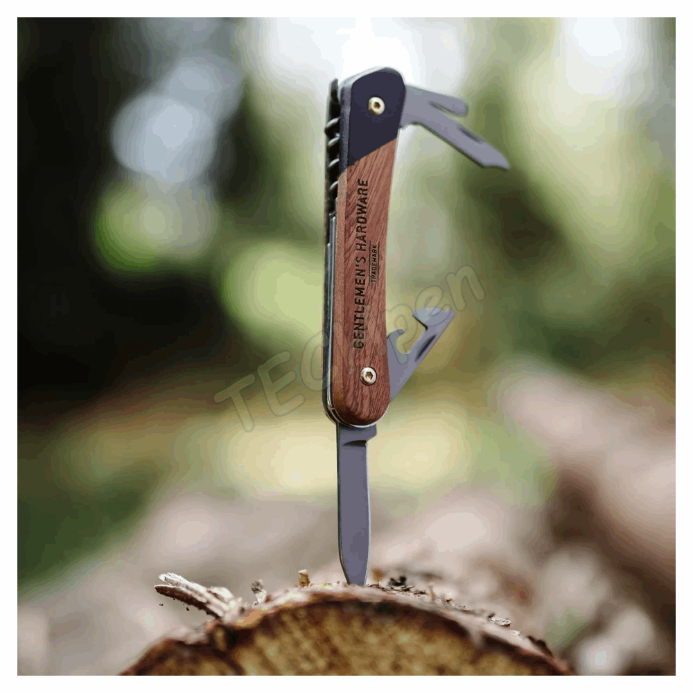GENTLEMENS PEN KNIFE MULTI-TOOL KRAFT PACKAGING GEN629