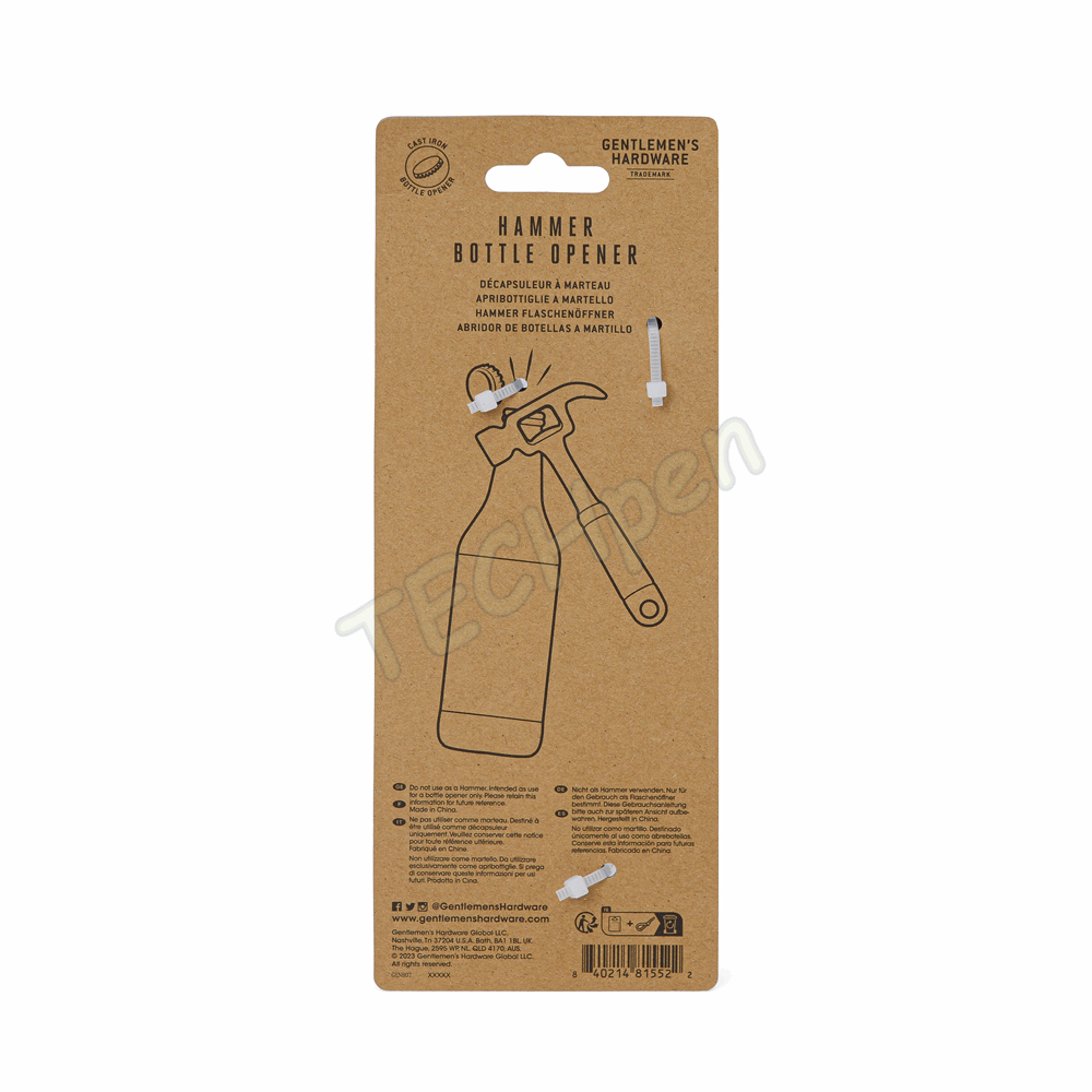 GENTLEMENS GEN807UK HAMMER BOTTLE OPENER