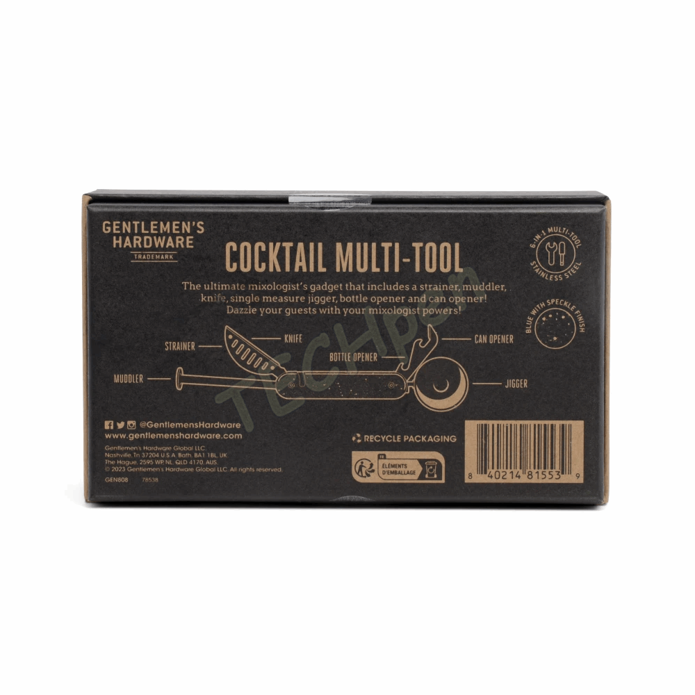 GENTLEMENS GEN808UK COCKTAIL MULTI TOOL