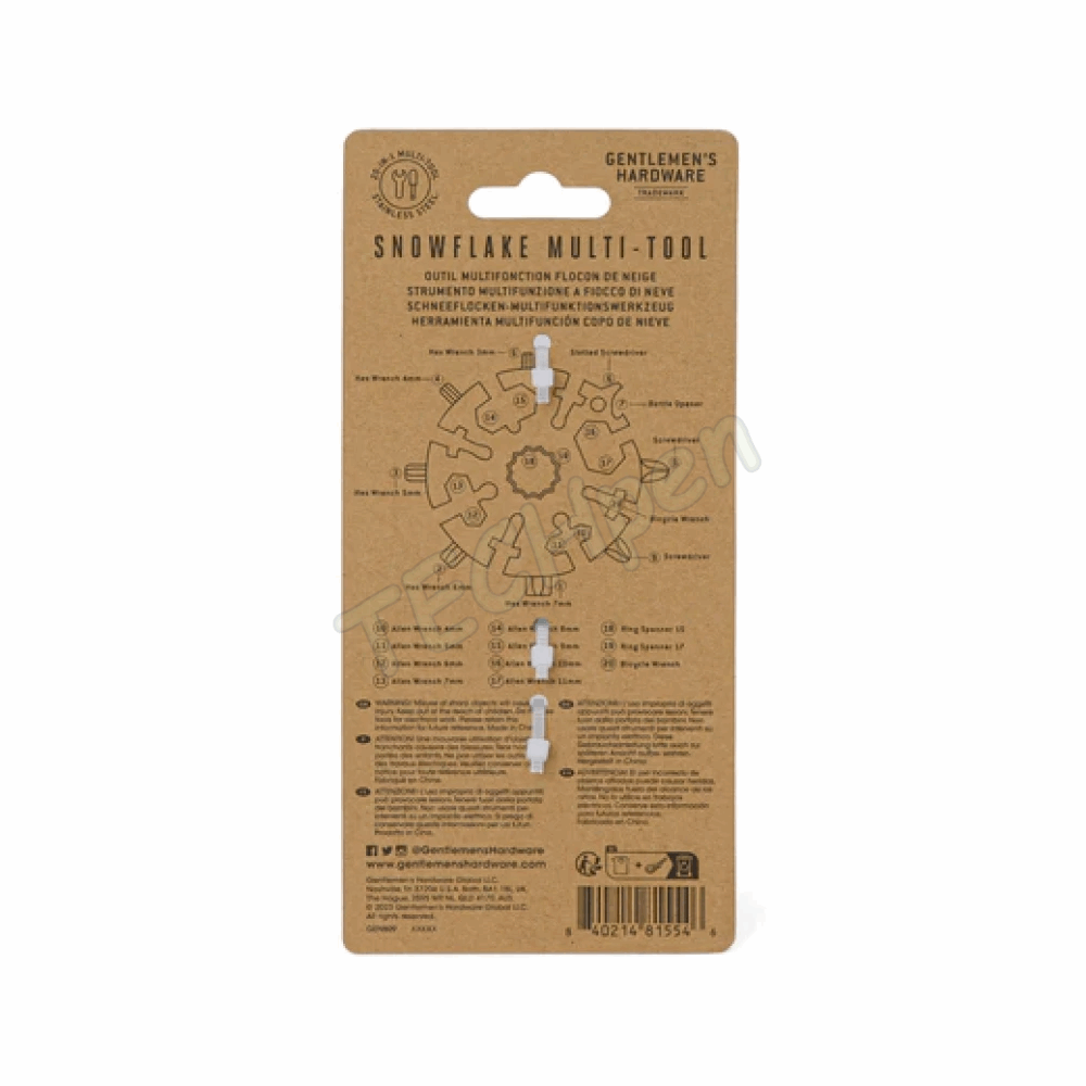 GENTLEMENS GEN809UK SNOWFLAKE TOOL