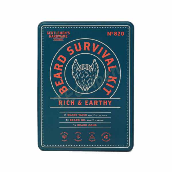 GENTLEMENS GEN820UK BEARD SURVIVAL KIT