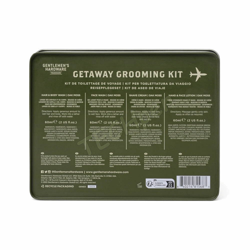 GENTLEMENS GEN823UK TRAVEL READY KIT