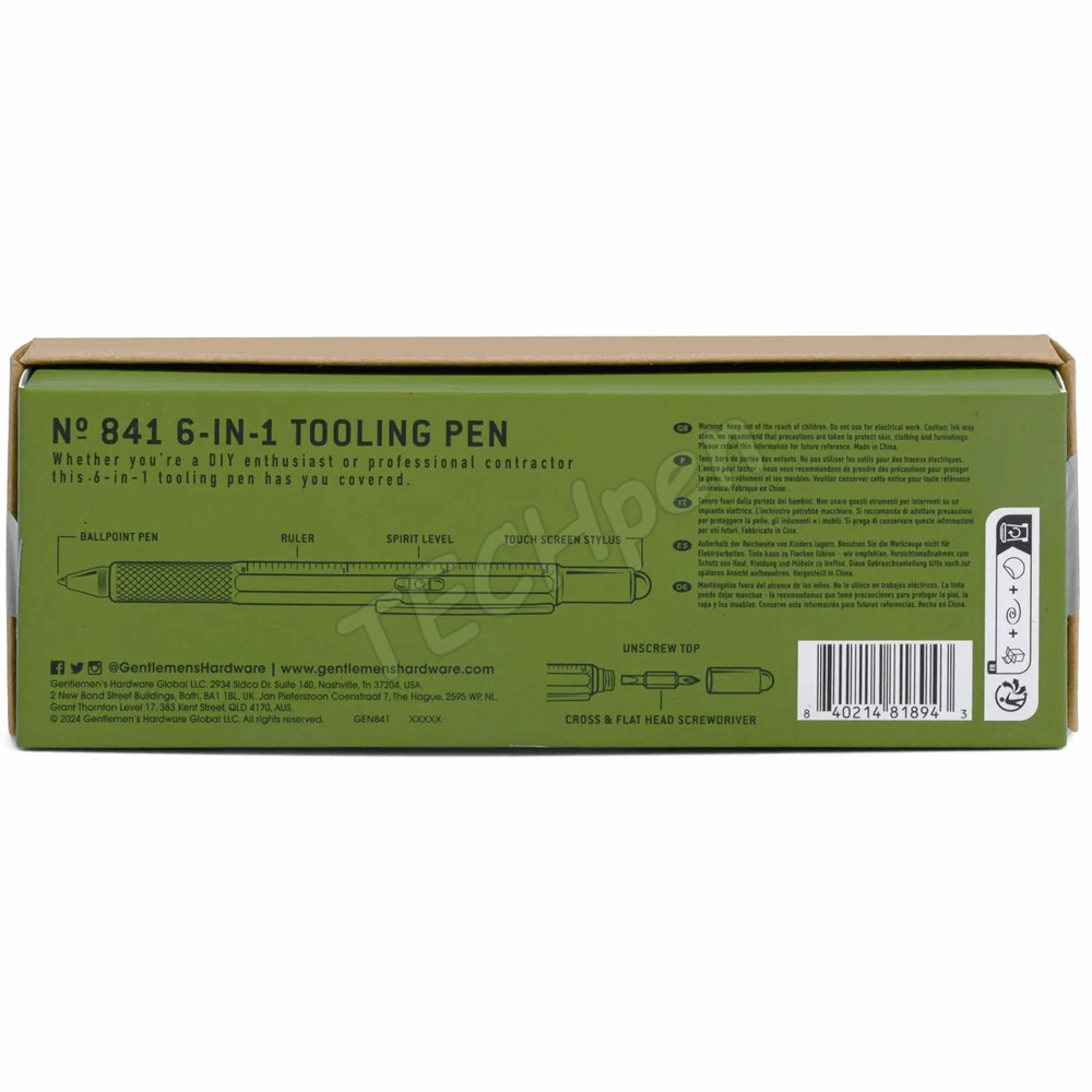GENTLEMENS GEN841UK TOOLING PEN - OLIVE