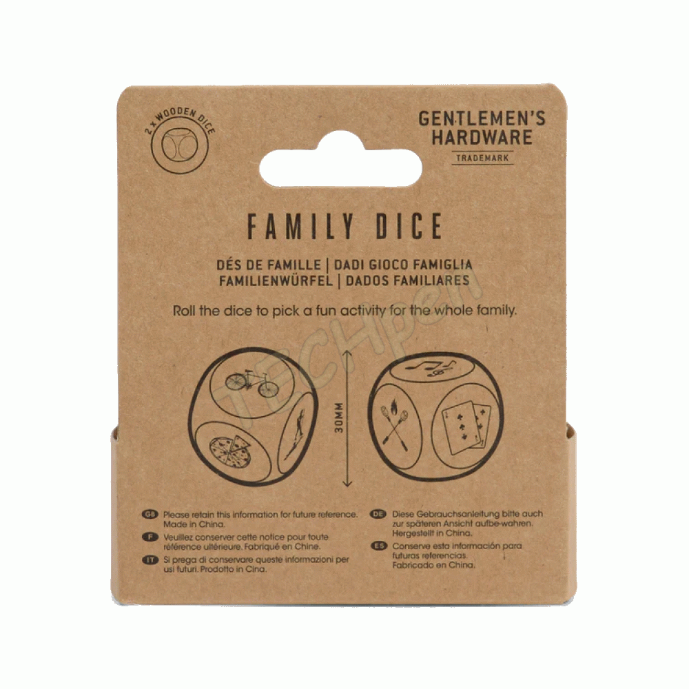 GENTLEMENS GEN853UK FAMILY DICE