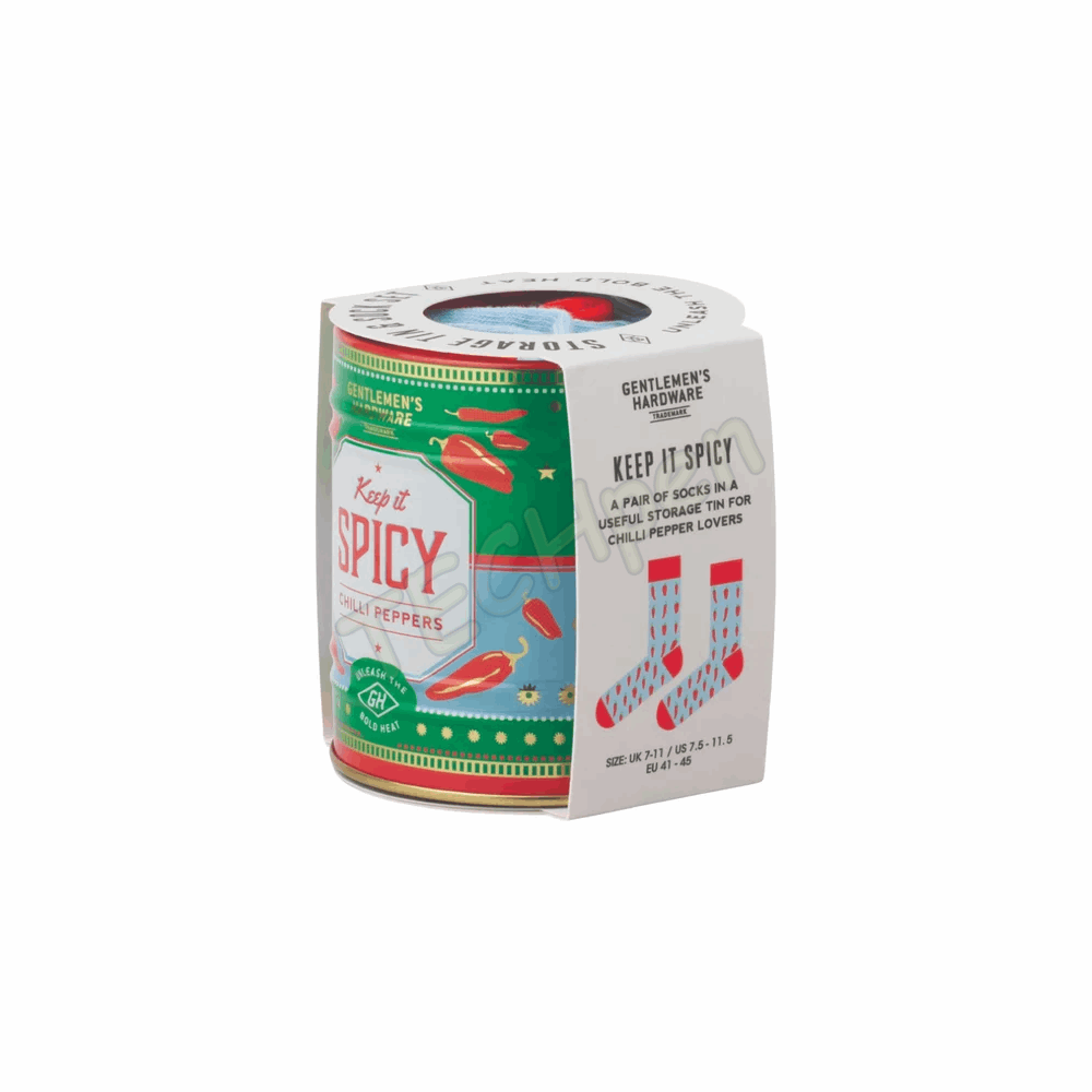GENTLEMENS GEN911UK SOCKS IN A CAN - CHILLIES