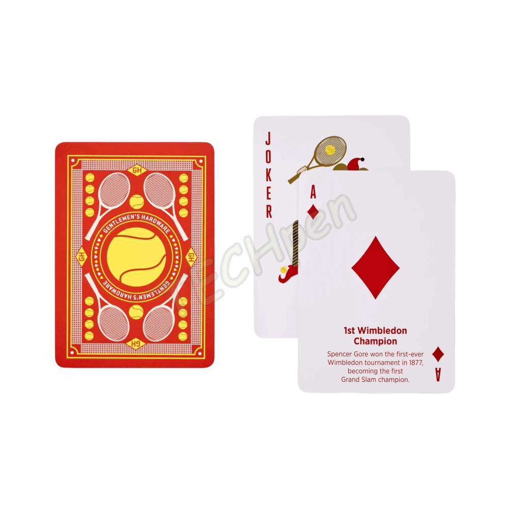 GENTLEMENS GEN919UK TENNIS THEMED PLAYING CARDS