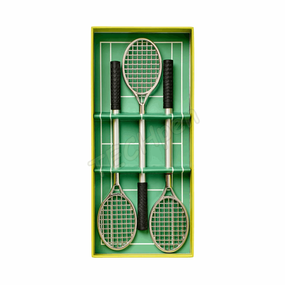 GENTLEMENS GEN920UK TENNIS RACKET BALLPOINT PENS (SET OF 3)