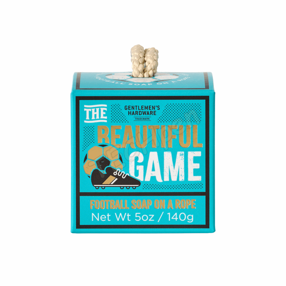 GENTLEMENS GEN922UK FOOTBALL SOAP ON A ROPE - MANDARIN SPICE