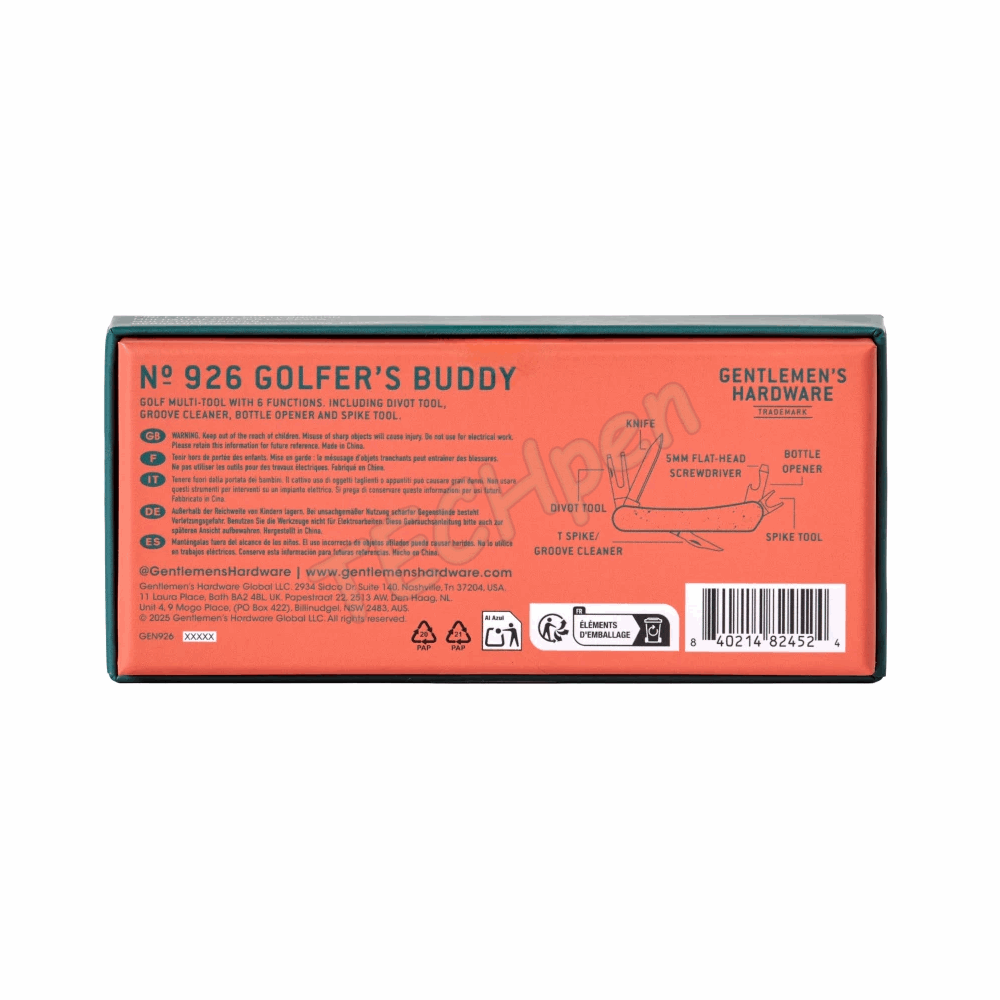GENTLEMENS GEN926UK GOLFERS BUDDY MULTI-TOOL