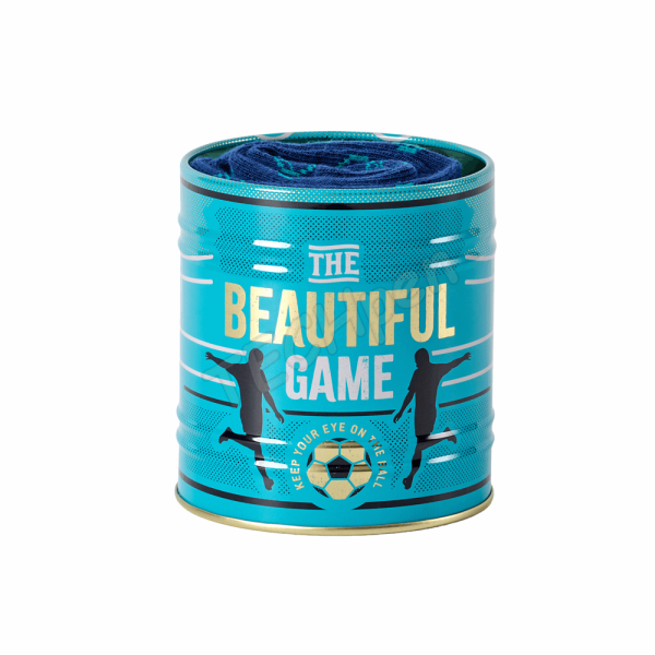 GENTLEMENS GEN934UK STORAGE TIN & SOCK SET - FOOTBALL