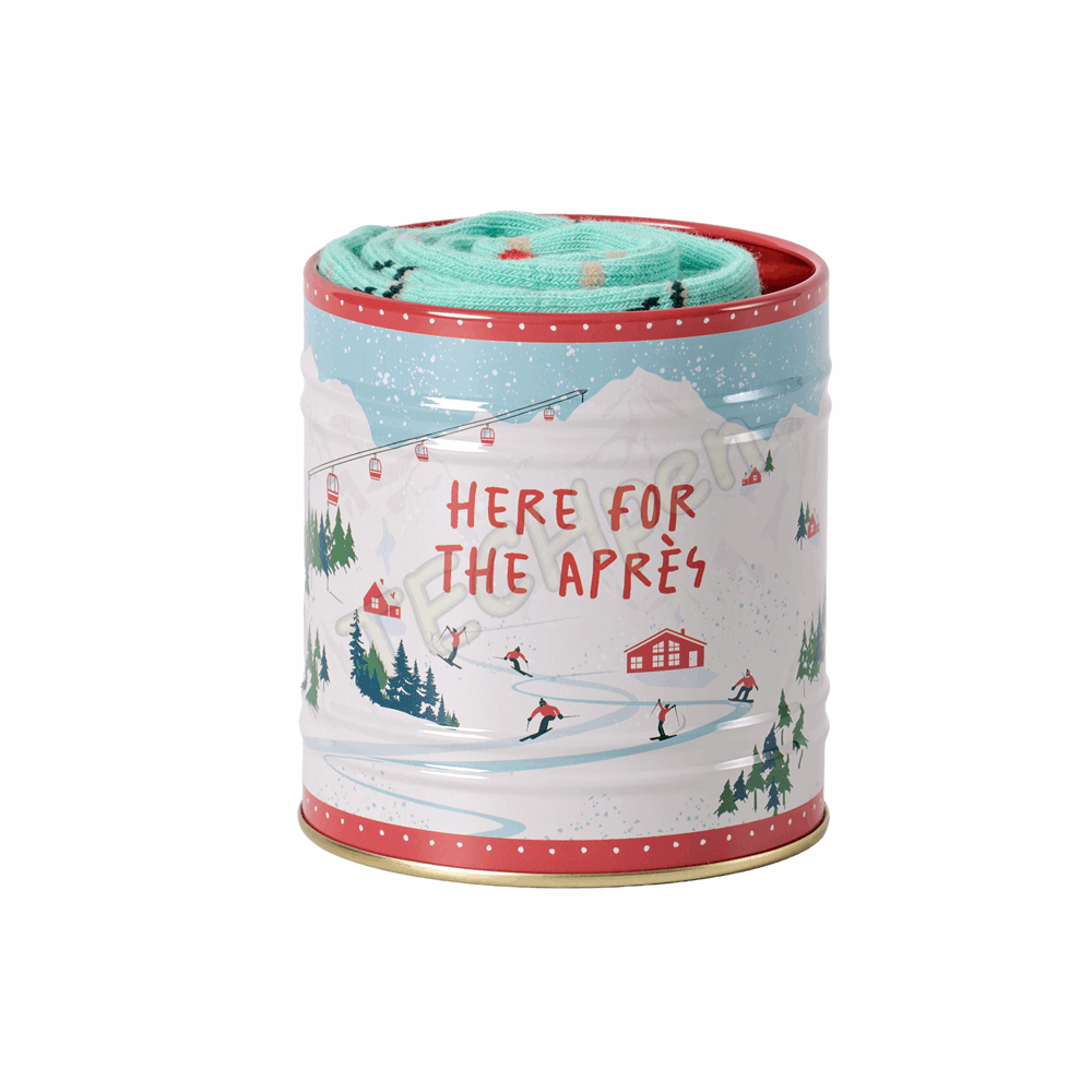 GENTLEMENS GEN940UK STORAGE TIN & SOCK SET - SKIING