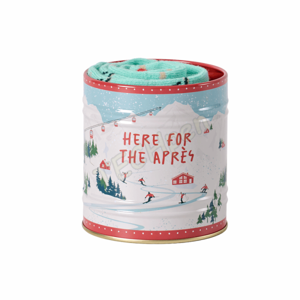 GENTLEMENS GEN940UK STORAGE TIN & SOCK SET - SKIING