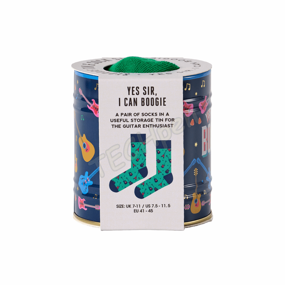 GENTLEMENS GEN945UK STORAGE TIN & SOCK SET - GUITAR