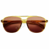 BARNER SUN GLASSES TRBRGEO-S BRAD - GLOSSY ECRU OLIVE COCOA BROWN 56507