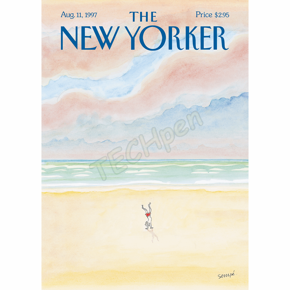 IMAGE REBUBLIC 11THEN134SE 22x22 cm THE NEWYORKER 134 SEMPE MAN DOING A HANDSTAND 50912