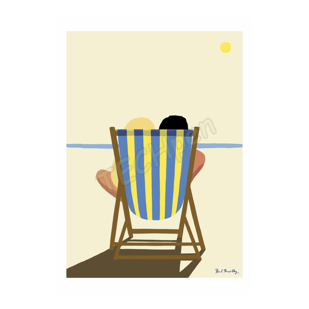 IMAGE REBUBLIC 30x40 PAUL THURLBY 03 DECK CHAIR FOR TWO