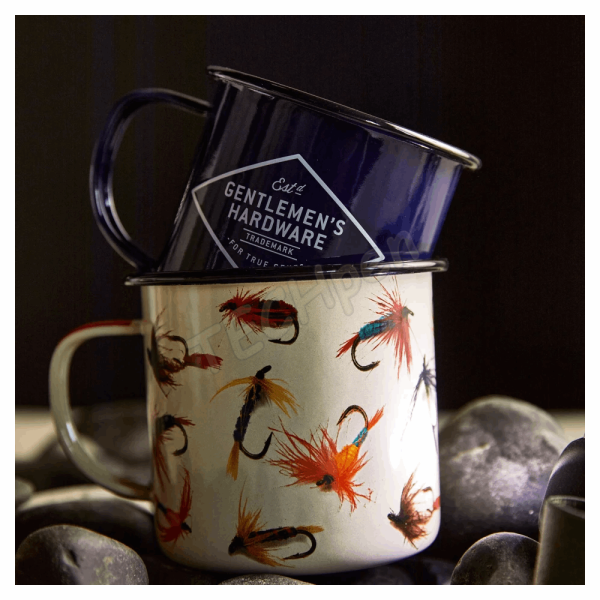 GENTLEMENS NEW ENAMEL MUG - FISH HLS015