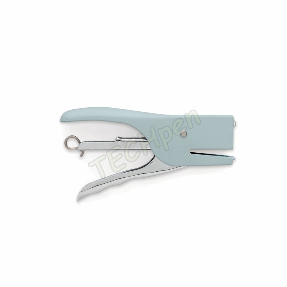 GENTLEMENS HAND HELD STAPLER LIGHT BLUE