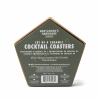 GENTLEMENS PU COASTER SET OF 4 - COCKTAIL GEN642
