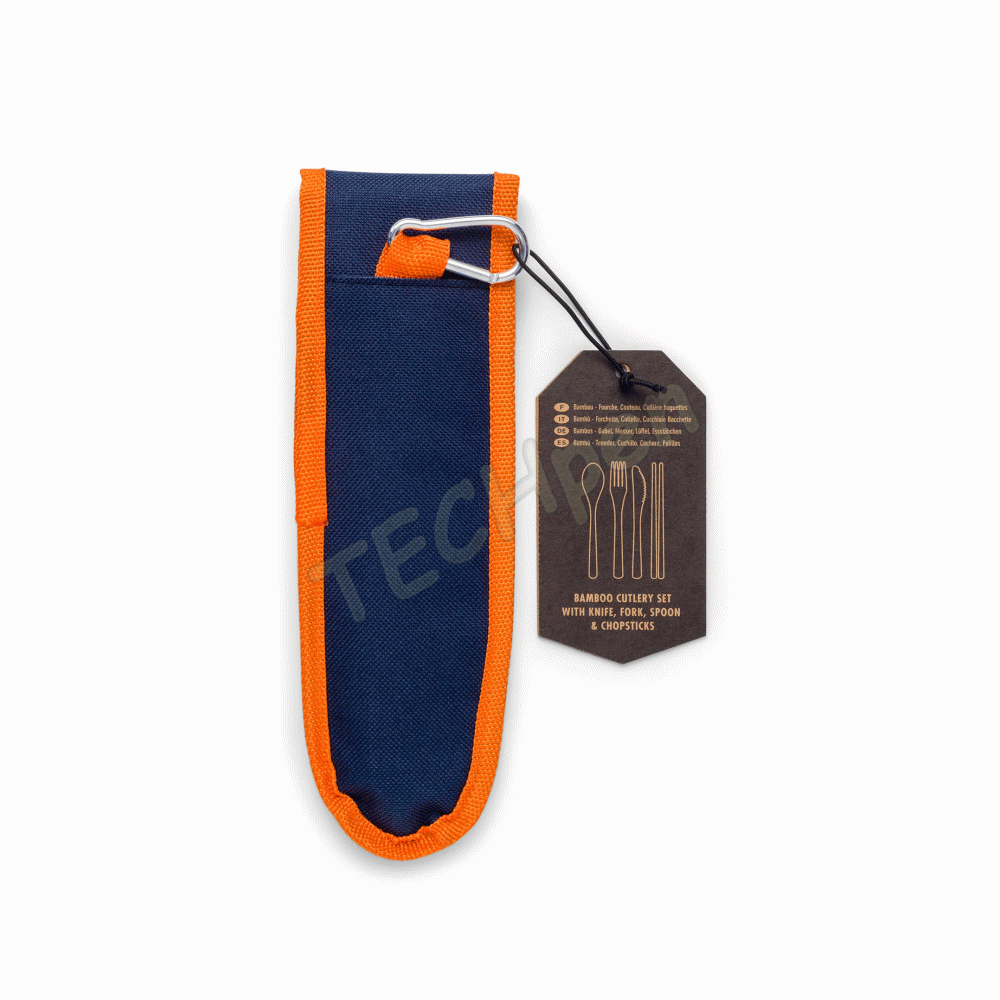 GENTLEMENS TRAVEL BAMBOO CUTLERY SET
