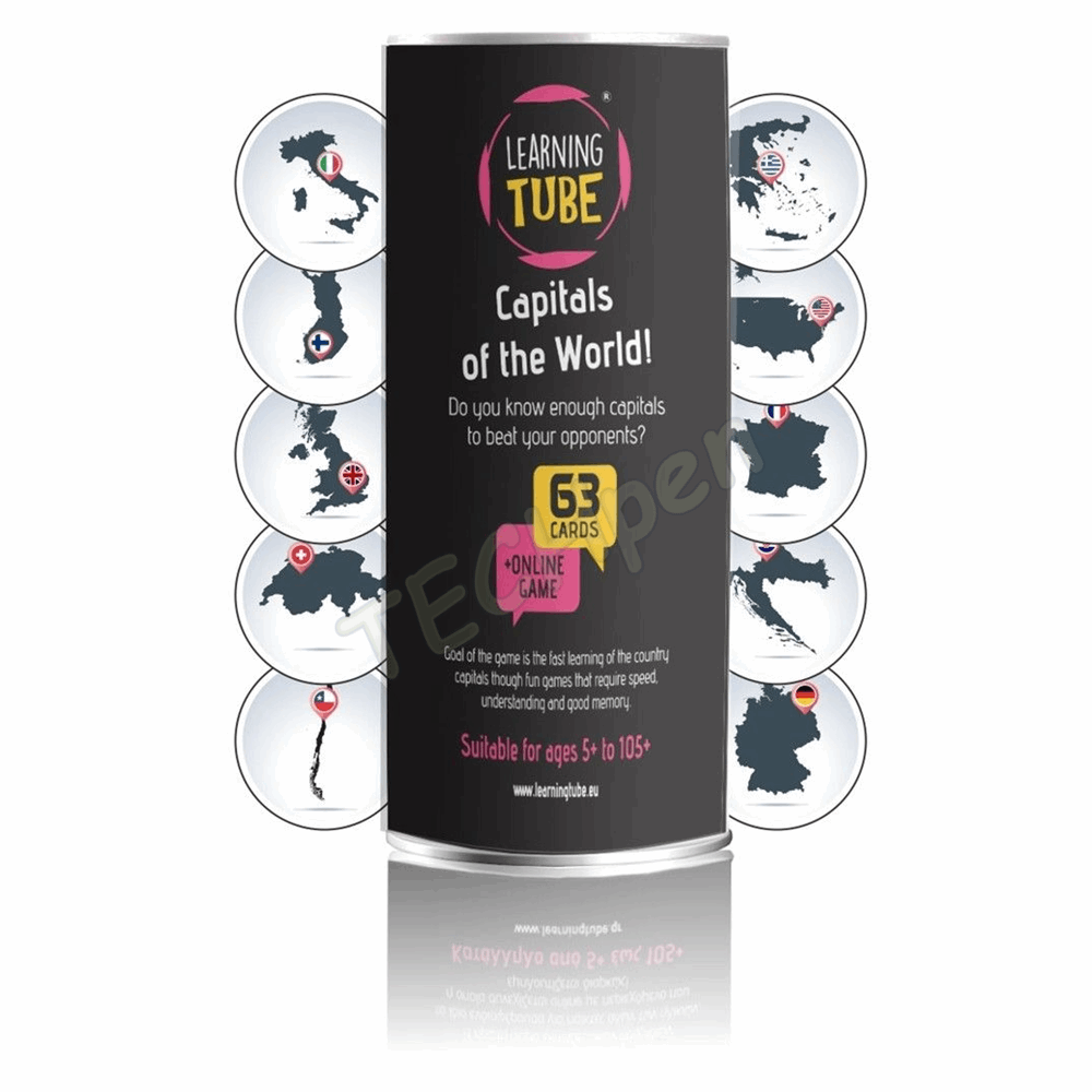 LEARNING TUBE - CAPITALS OF THE WORLD LT-009