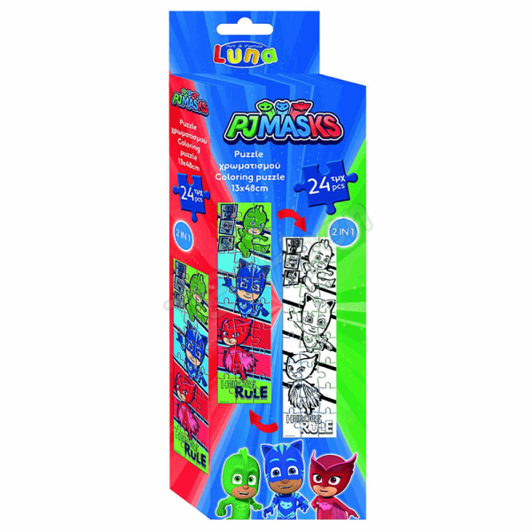 LUNA ΠΑΖΛ ΧΡΩΜΑ ΠΥΡΓΟΣ PJ MASKS 24T