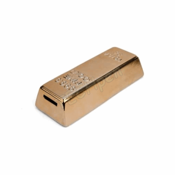 KIKKERLAND COIN BANK GOLD BAR PB17