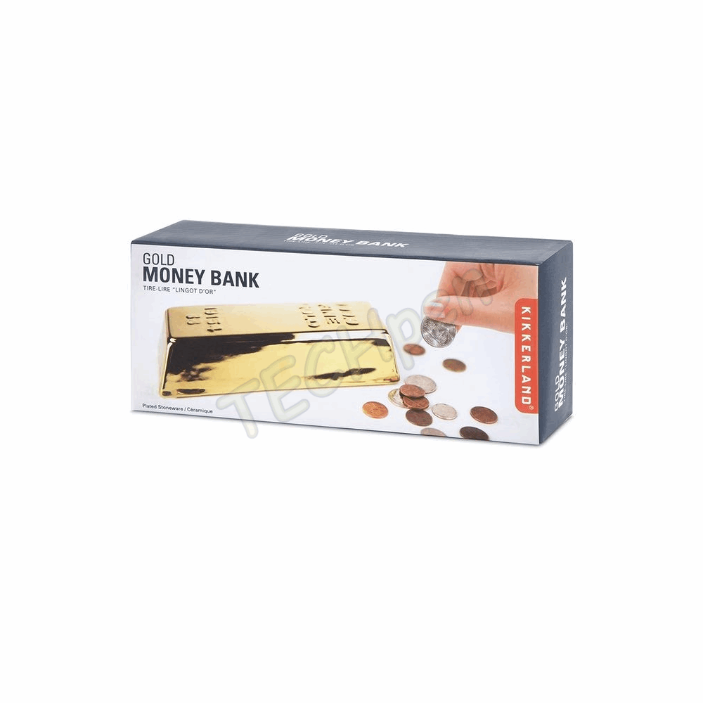 KIKKERLAND COIN BANK GOLD BAR PB17