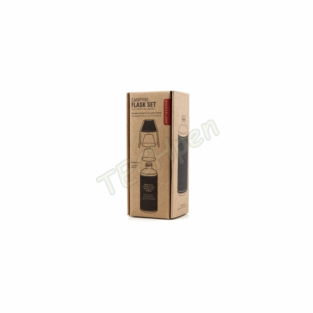 KIKKERLAND FLASK LEATHER BA58
