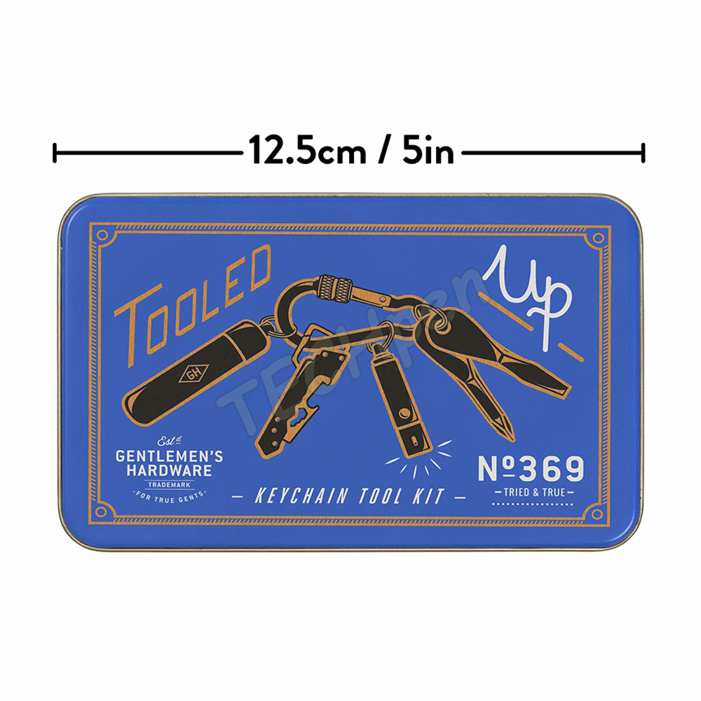 GENTLEMENS KEY CHAIN TOOL KIT BLUE