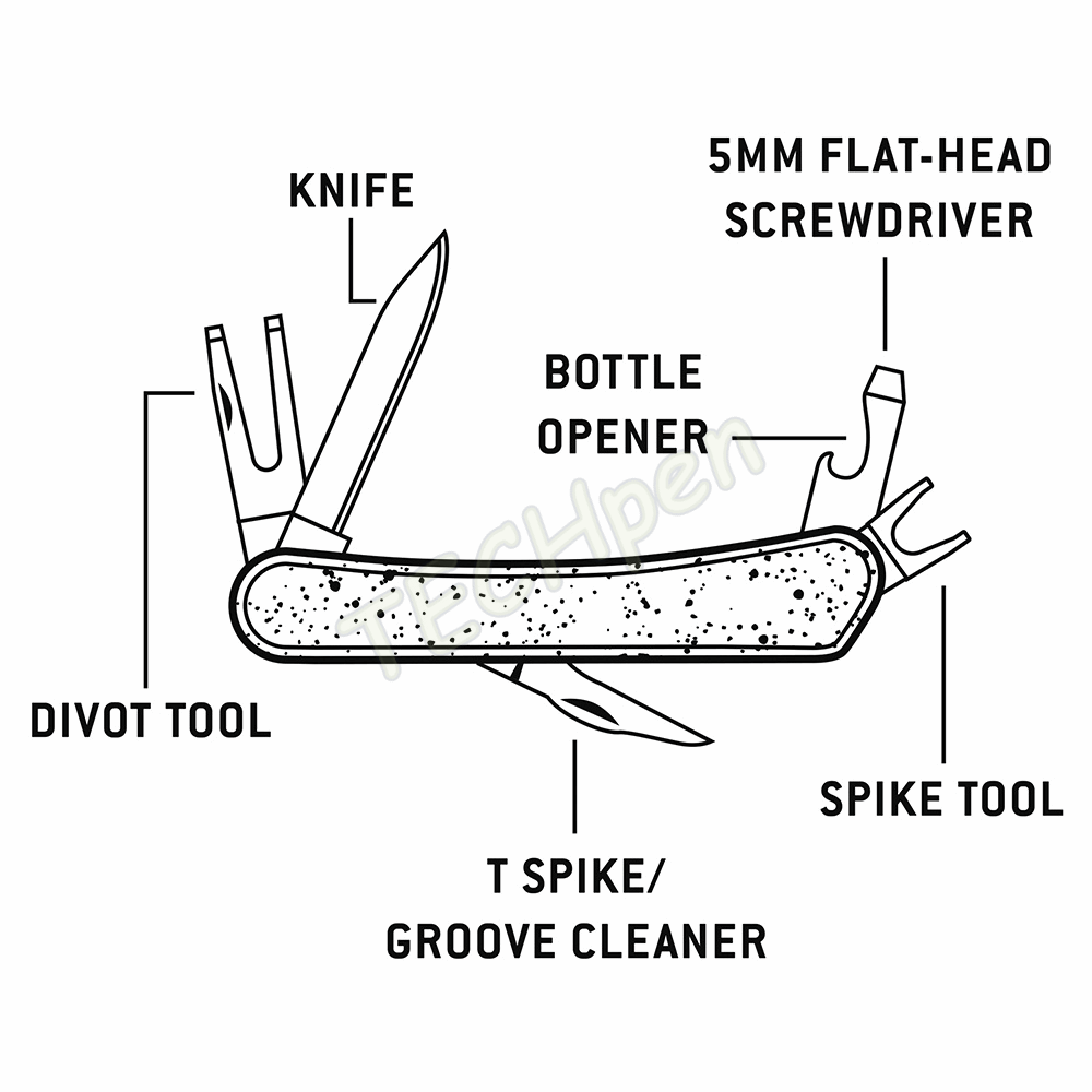 GENTLEMENS GOLE MULTI TOOL (NO KNIFE)