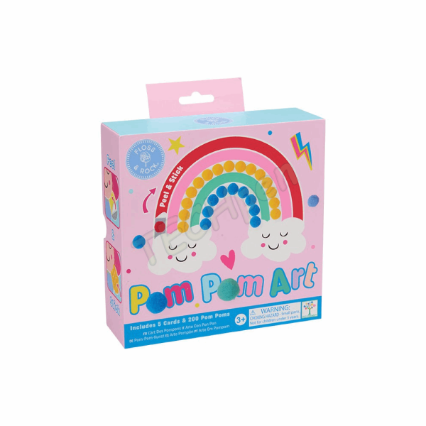 FLOSS&ROCK RAINBOW FAIRY POM POM ART 52P6265